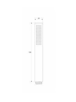 Tuš ručica Copen Nook crna C-05-5160MB 1
