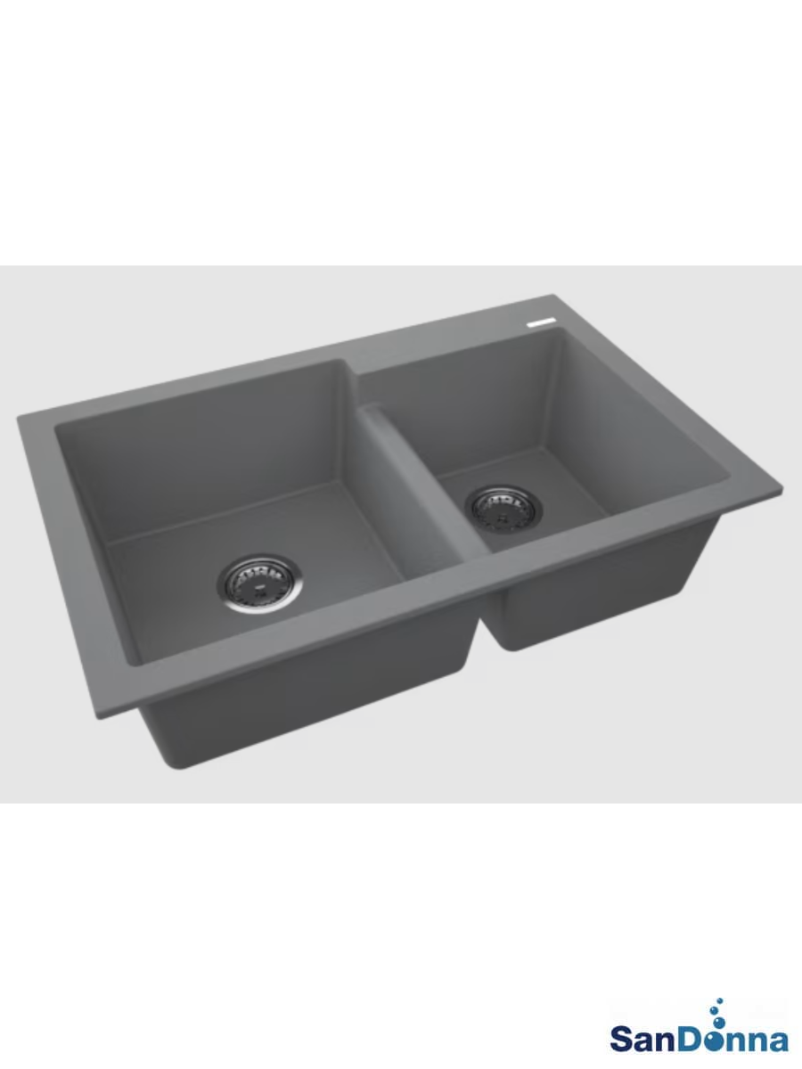 Granitna sudopera EDYTA 79x51cm Siva grafit ugradna Granitna sudopera EDYTA 79x51cm Siva grafit ugradna