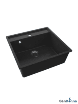 Granitna sudopera SELENA 53x50cm Crna mat ugradna 1