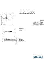 Kolpa-san tuš kada obloga 90x90 Evelin-3