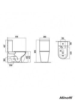 Monoblok rimless sa daskom Perla Minotti MBL200-2