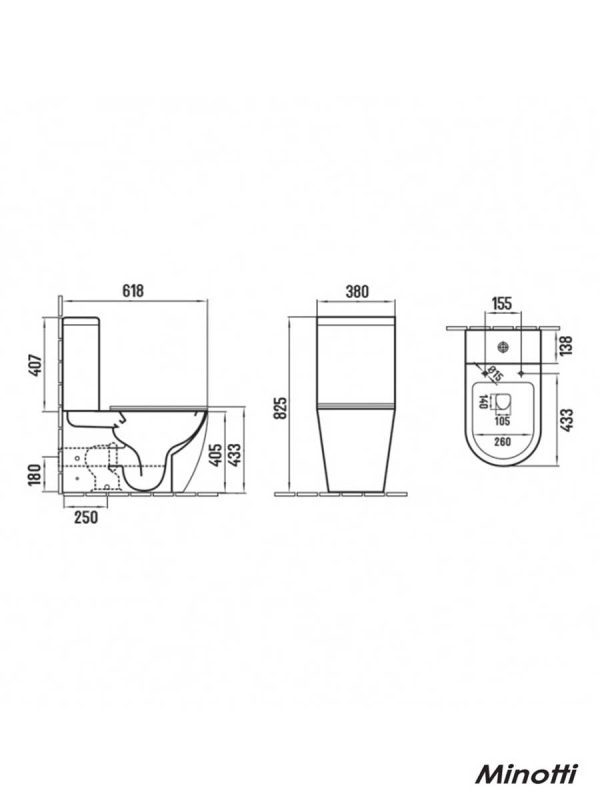 Monoblok rimless sa daskom Perla Minotti MBL200-2