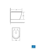 Wc šolja Rimless sa daskom Galis51-3