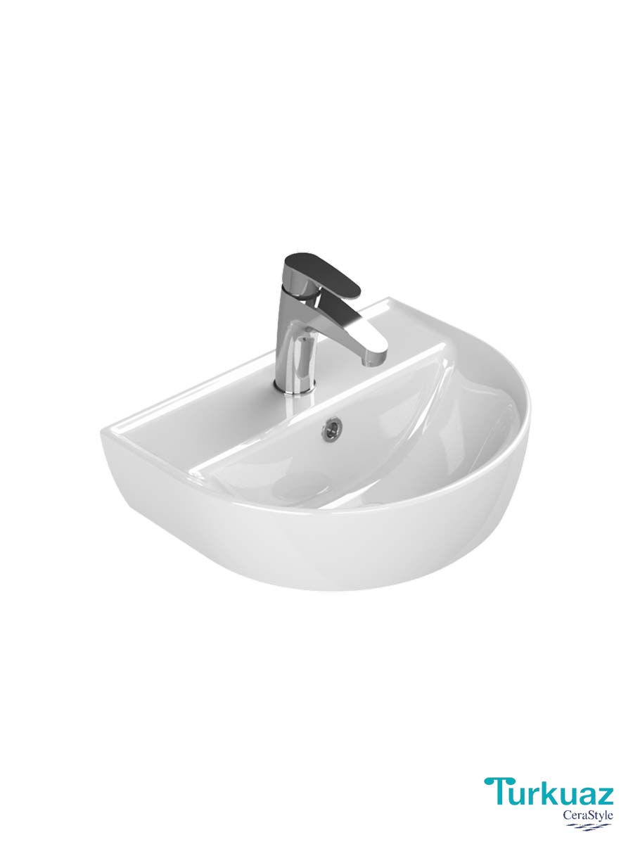 Lavabo Bella 45x35cm Turkuaz 3100U Lavabo Bella 45x35cm Turkuaz 3100U