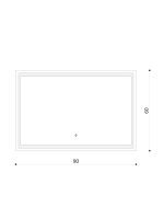 Led ogledalo touch Bella 90x60cm-3