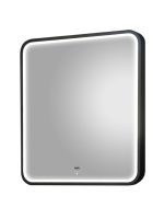 Led ogledalo Delta crni ram 80x80cm