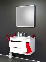 Led ogledalo Delta crni ram 80x80cm-2