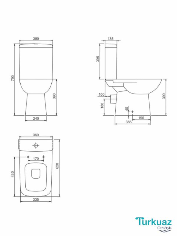 Monoblok Duru simplon Turkuaz 28800w-2