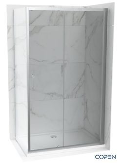 Tuš paravan hrom 130x195cm Copen Atlas-Pro