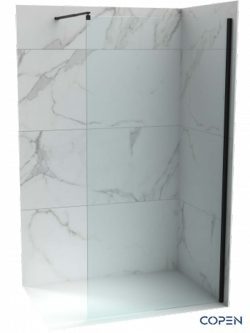 Walk-in paravan crni Copen Monte 110x200cm