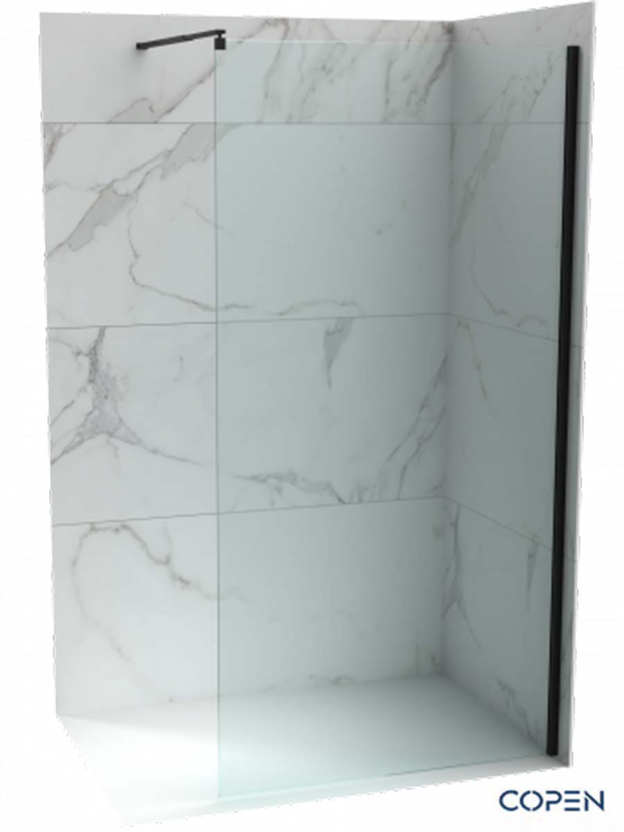 Walk-in paravan crni Copen Monte 70x200cm Walk-in paravan crni Copen Monte 70x200cm