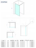 Walk-in paravan Copen Monte 120x200cm-4