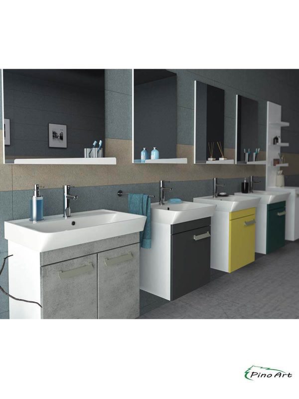 Lavabo sa ormarićem PinoArt Neon 60cm antracit-3