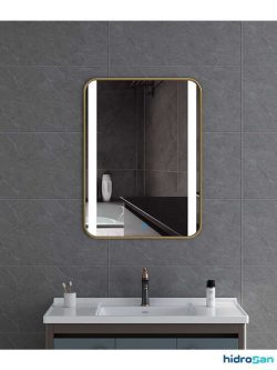Led ogledalo sa zlatni ramom 60x80cm Hidro-2