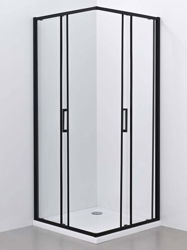 Tuš kabina crna Stripe 5006B 80x80cm-2