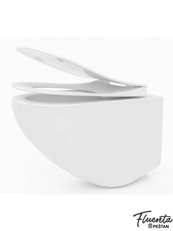Wc šolja konzolna Fluenta Peštan Rimless A -2