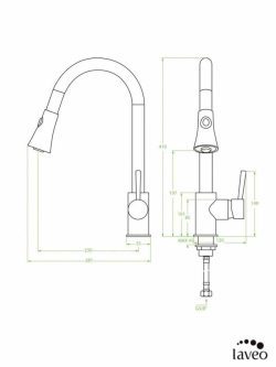 Granitna slavina Daru crna 769D Laveo-2