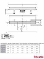 Tuš kanalica Frameless Line belo staklo 300 Peštan-5