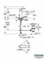 Baterija za lavabo M Cubeo mat crna 1017492430-2