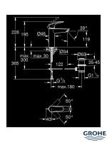 Baterija za lavabo M EuroSmart crna mat 233222433-3