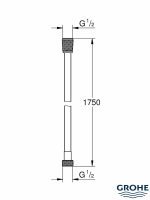 Tuš crevo Silverflex 28388KF1 crna Grohe-2