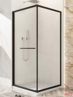 Tuš kabina Euphoria crna 90x90x200cm 6mm staklo-2