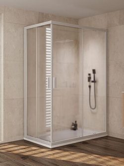 Tuš kabina Venus bela 70x100x200cm 6mm činčila