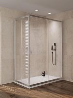 Tuš kabina Venus srebrna 90x110x200cm 6mm providno