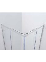 Tuš kabina Stripe 90x90x195cm Silver 6mm-2