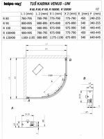 Tuš kabina KolpaSan Venus Srebrna R100x200cm 6mm-2
