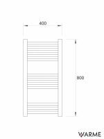 Sušač hrom 400x800mm Warme Werra-2