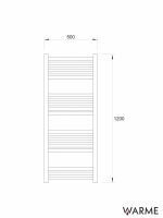 Sušač hrom 500x1200mm Warme Werra-2