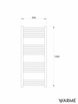 Sušač beli 500x1200mm Warme Werra-2