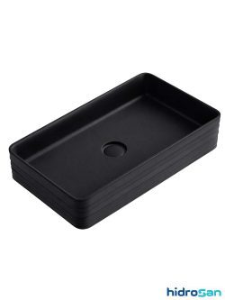 Lavabo nadgradni 13-264 Mat Crna Hidrosan 66x38cm