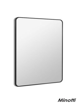 Ogledalo 50x70cm Minotti mat crni ram H-009R