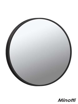 Ogledalo Ø60cm Minotti mat crni ram H-005R