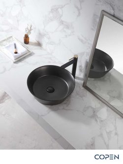 Lavabo nadgradni ∅43cm Copen C-15-215MB crna-2