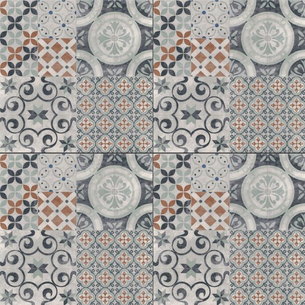 Pločica G417 Patchwork Two 42×42 Cersanit-3