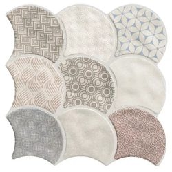 Pločica Scale Boho White 30.7x30.7 Balkania Ceramics