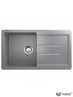 Granitna sudopera 77x49.5cm Siva Grafit Ulgran