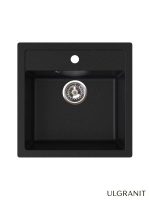 Granitna sudopera Ulgranit 48x48cm Crna ULG480