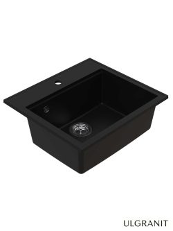 Granitna sudopera Ulgranit 56x51cm Crna Mat ULG560-2