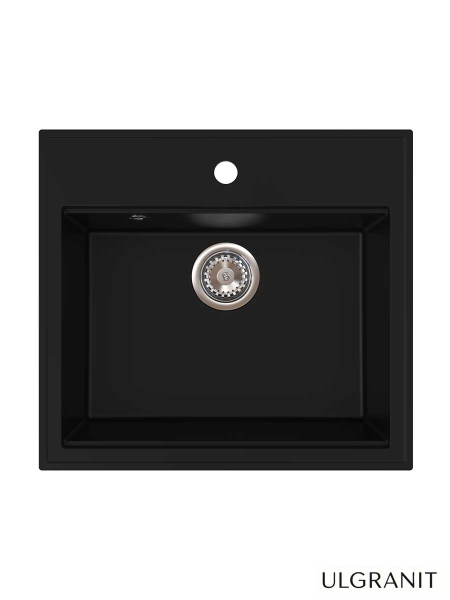 Granitna sudopera Ulgranit 56x51cm Crna Mat ULG560 Granitna sudopera Ulgranit 56x51cm Crna Mat ULG560
