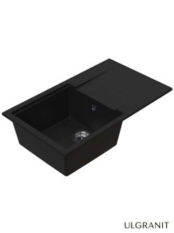 Granitna sudopera Ulgranit 78x46cm Crna ULG780-2