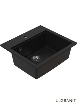 Granitna sudopera Ulgranit 56x51cm Crna ULG560-2