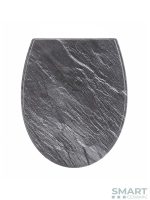 Wc daska duroplast softclose Colorit Sivo/Bela