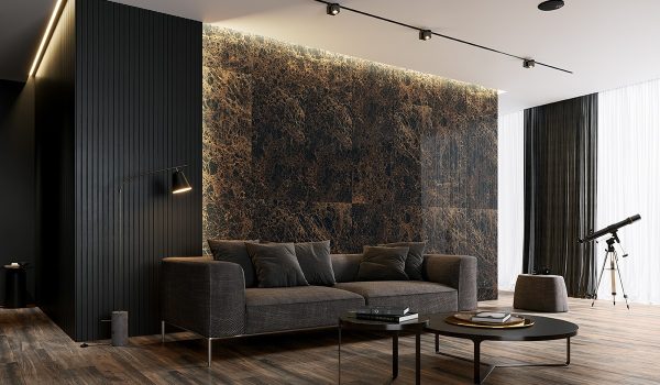Pločica Nero Dorato Lappato Matt 59.8x119.8 Cersanit-2