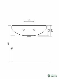 Lavabo Nika 38x33cm Keramika Leskovac-3