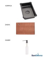 Inox sudopera HD7050R Crna komplet SanDonna-3