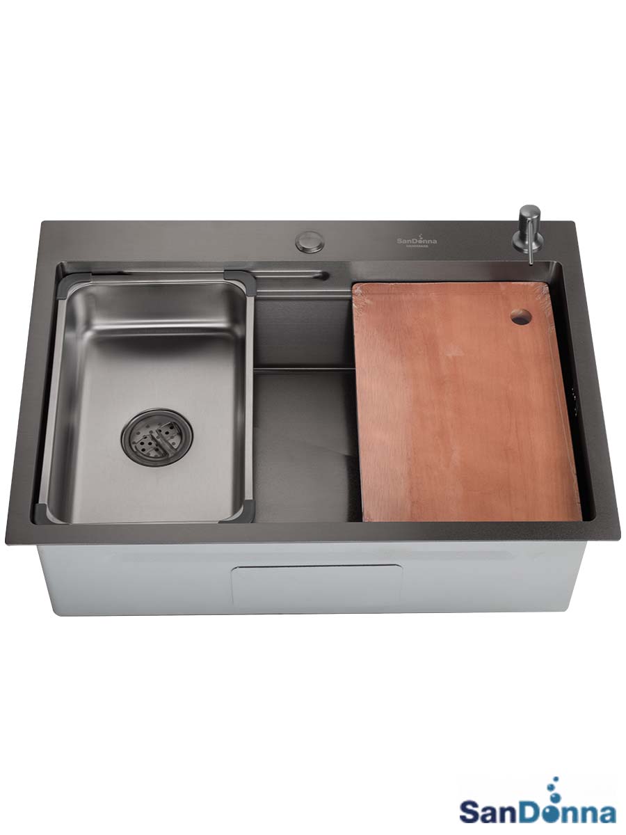 Inox sudopera HD7050R Crna komplet SanDonna Inox sudopera HD7050R Crna komplet SanDonna